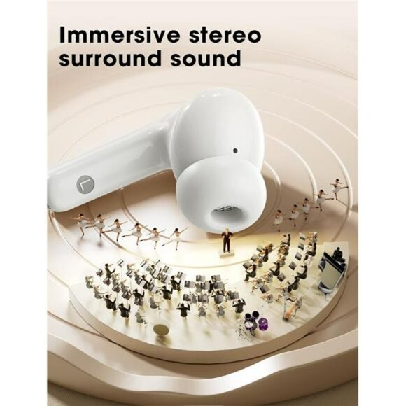 Wireless Bluetooth Earbuds Big Bass Waterproof Earphones 48H In Ear Headphones - Picture 2 of 7